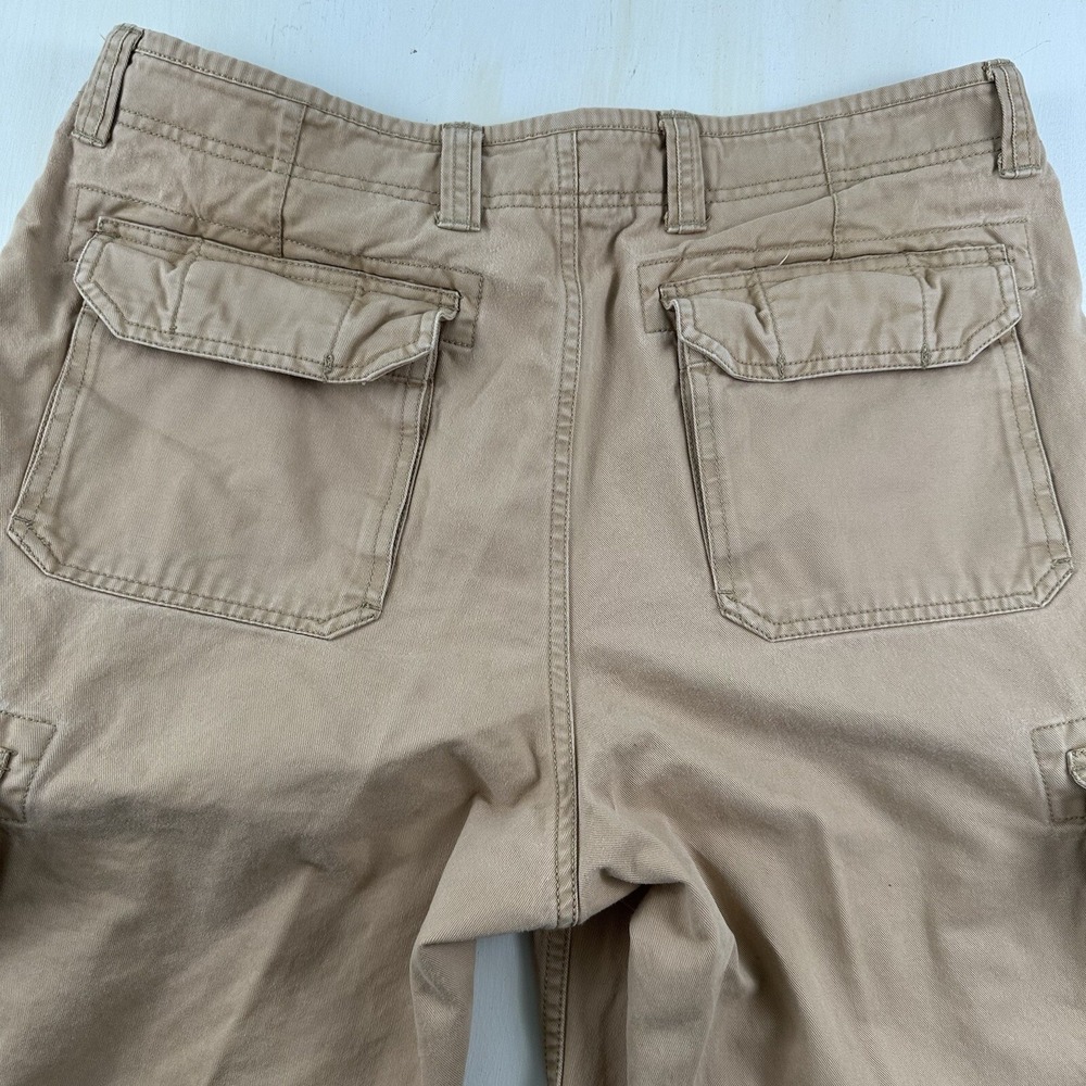 Gap Mens 36x34 Standard Cargo Pants Khaki Paratrooper Military Skater Grunge Y2K